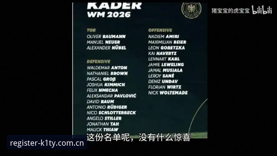 K1体育使用教程 德国世界杯大名单深度解析:K1体育平台观赛前必读教程